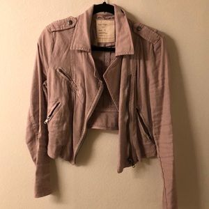 Linen crop jacket